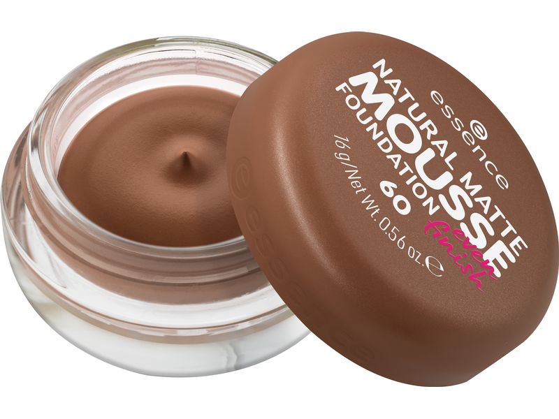 essence Foundation Natural Matte Mousse 60 Mousse Foundation mit mittlerer Deckkraft für einen natürlichen, matten Look