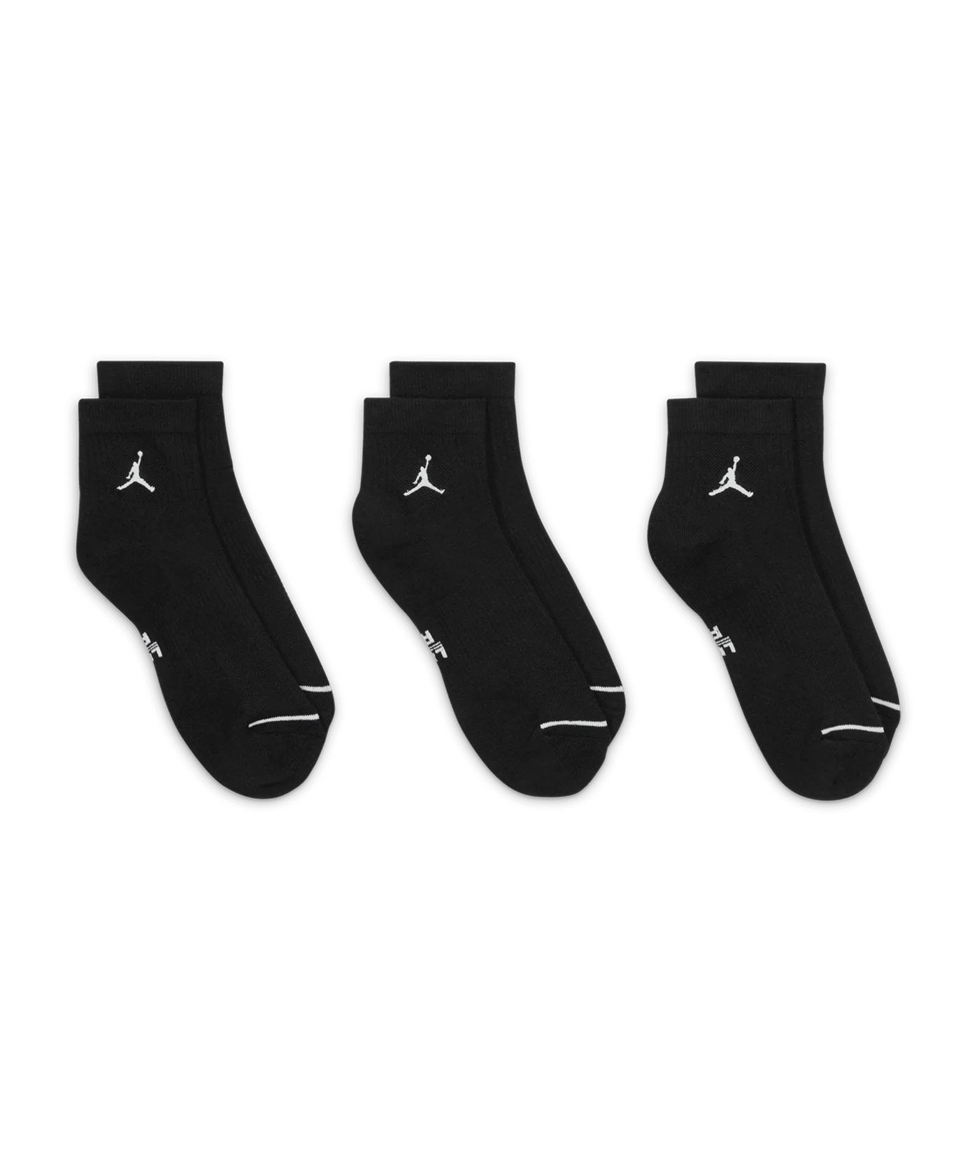 Jordan Everyday Ankle Socken 3er Pack Schwarz F010