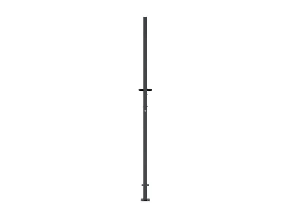 Portail de jardin anthracite 105x205cm acier conception d'herbe