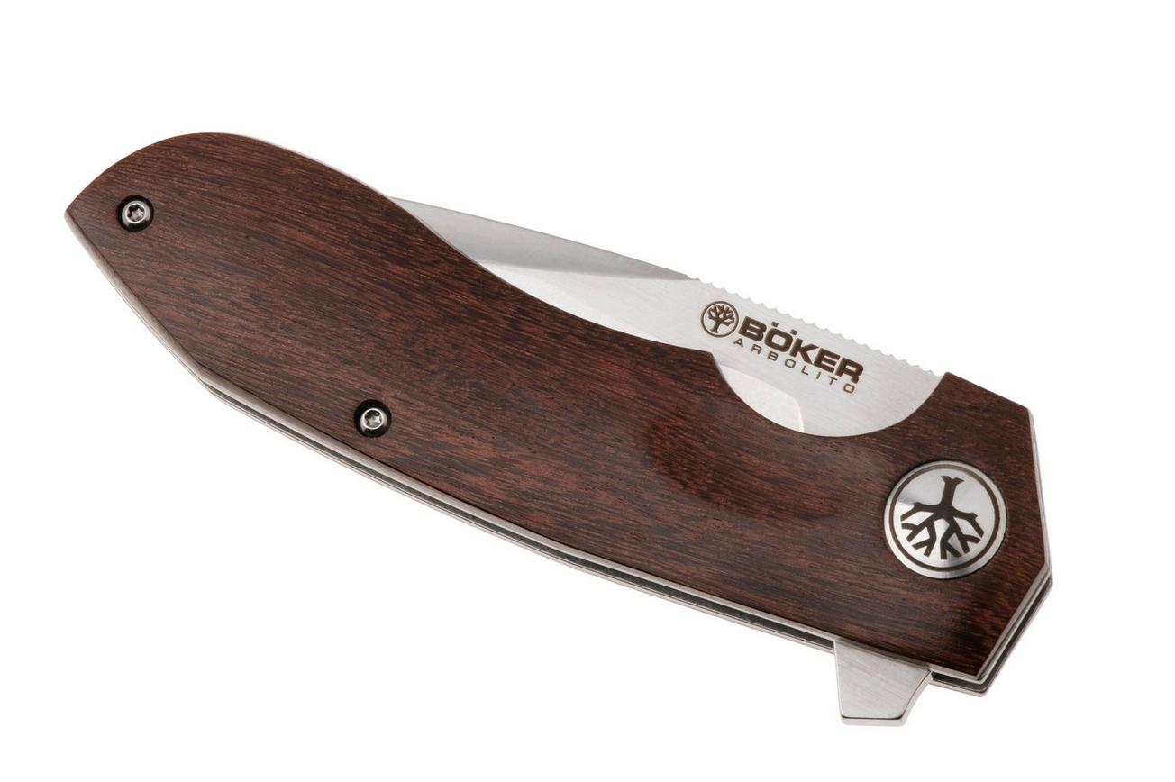 Böker Arbolito Wilki G 01BA3722G Satin 14C28N, Guayacan Wood, zakmes