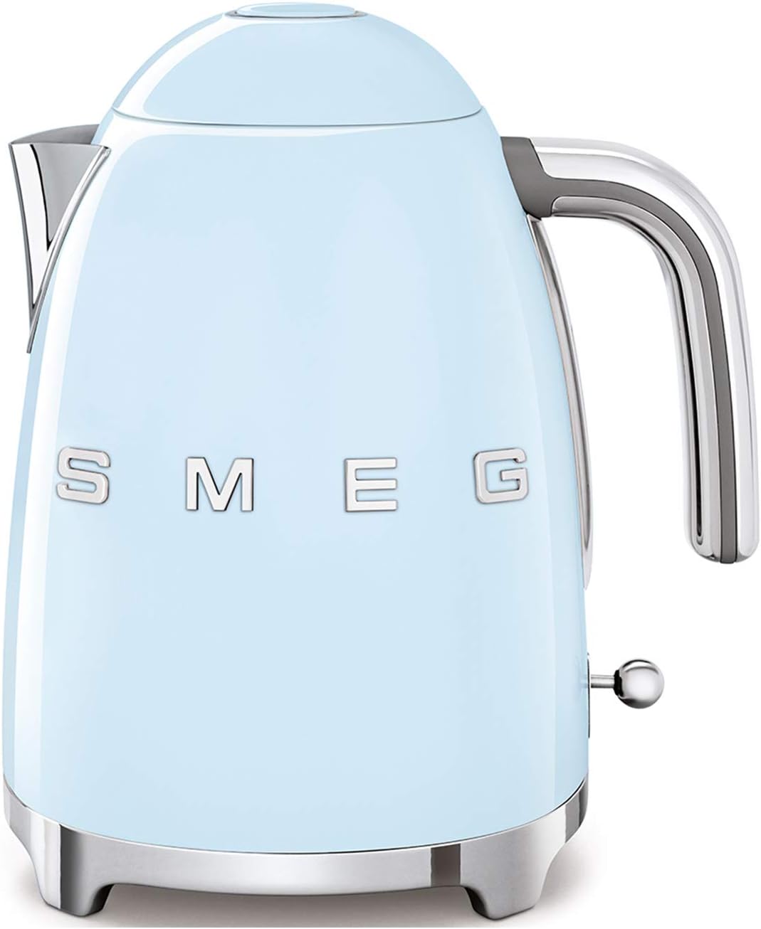 Smeg, Bouilloire Électrique KLF03PGEU 1,7 L, Filtre Anticalcaire Lavable, Arrêt Automatique de Sécurité, Indicateur de Niveau d'Eau, Base Antidérapante, Range Cordon, Puissance 2400W, Vert d'Eau
