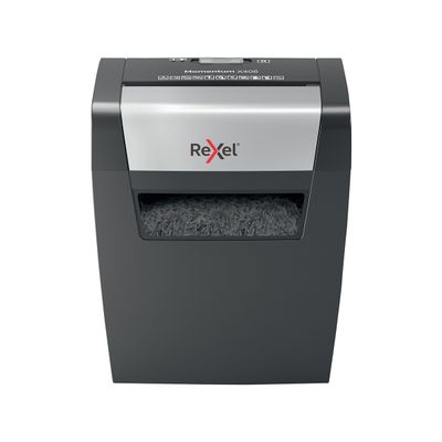 Rexel Momentum X406 - destructeur de documents coupe croisée - 6 feuilles - Corbeille 15 litres