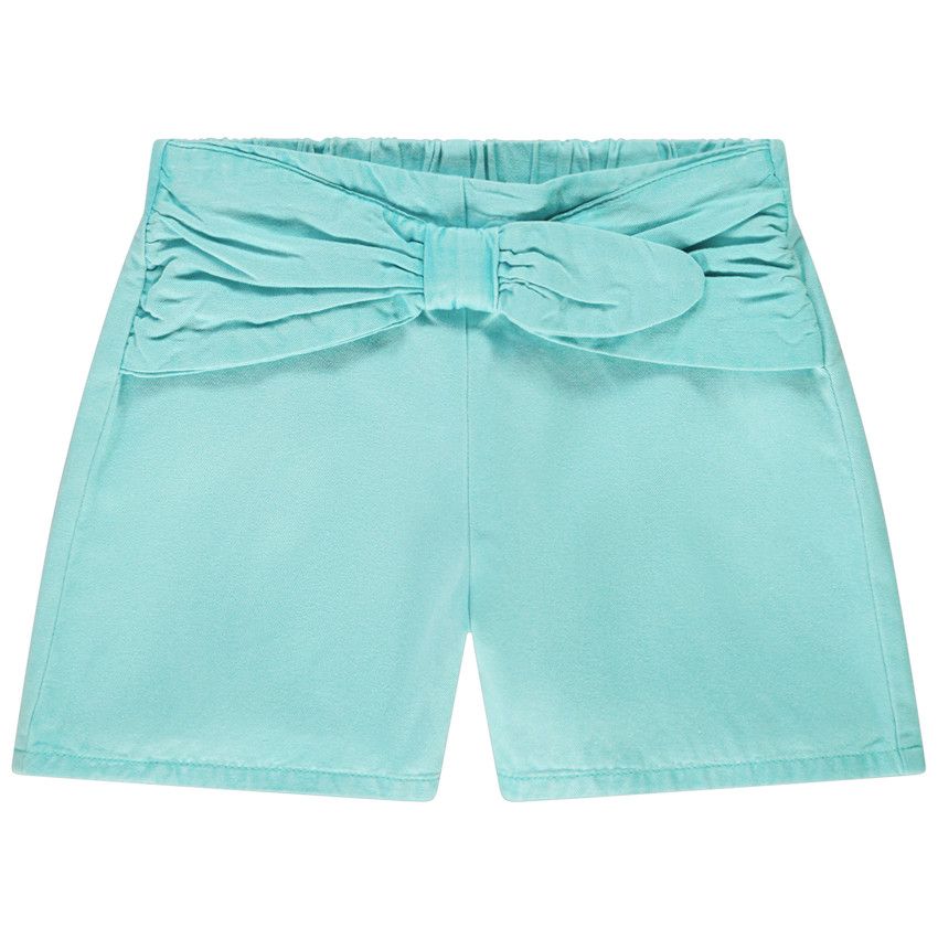 Short en tencel coloré pour fille - Bleu