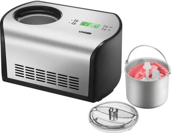 UNOLD 48865 - Sorbetblender - 1.2 liter - 135 W - rustfrit stål/sort
