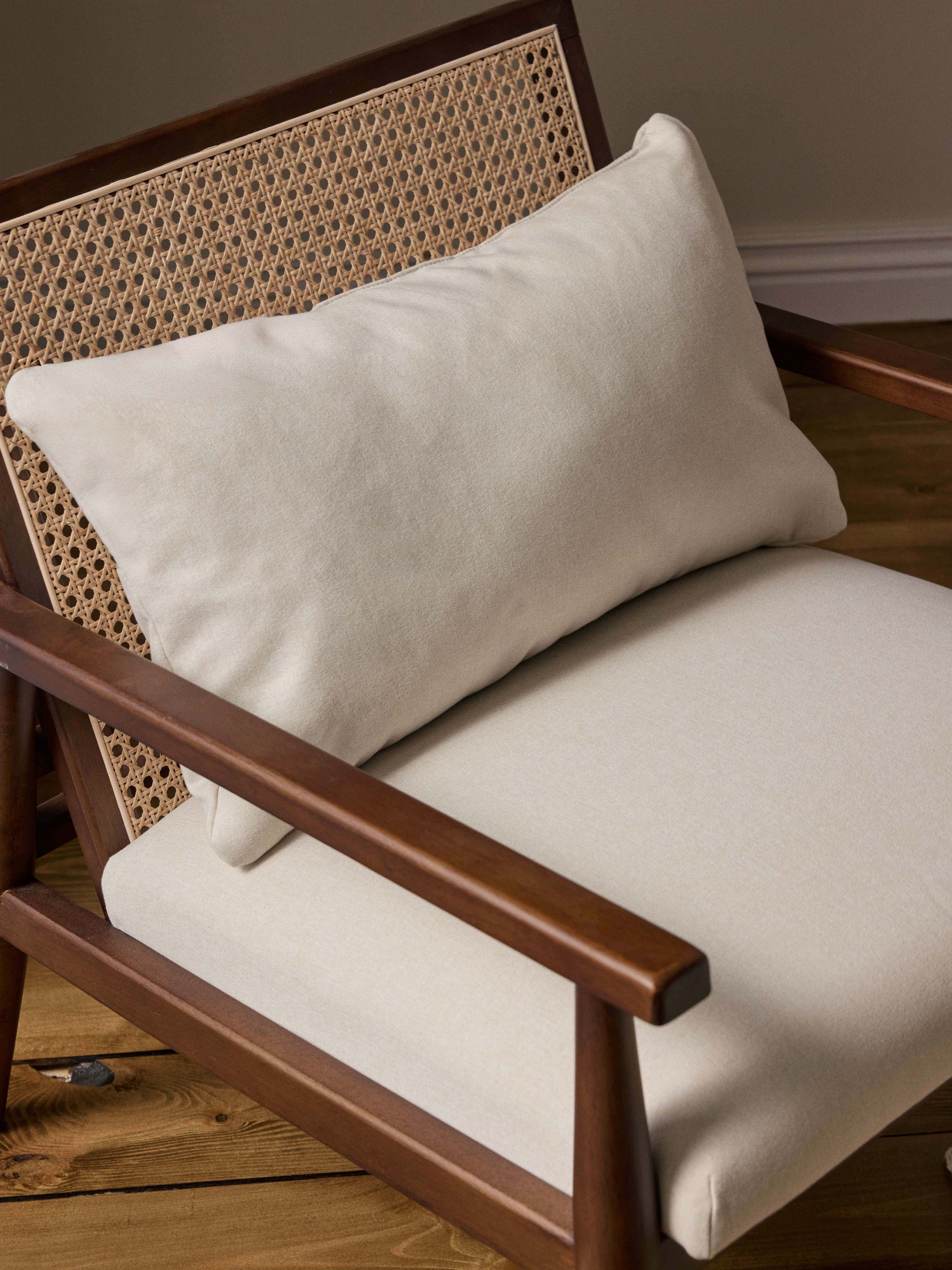 Loungefauteuil Manuell van rubberhout