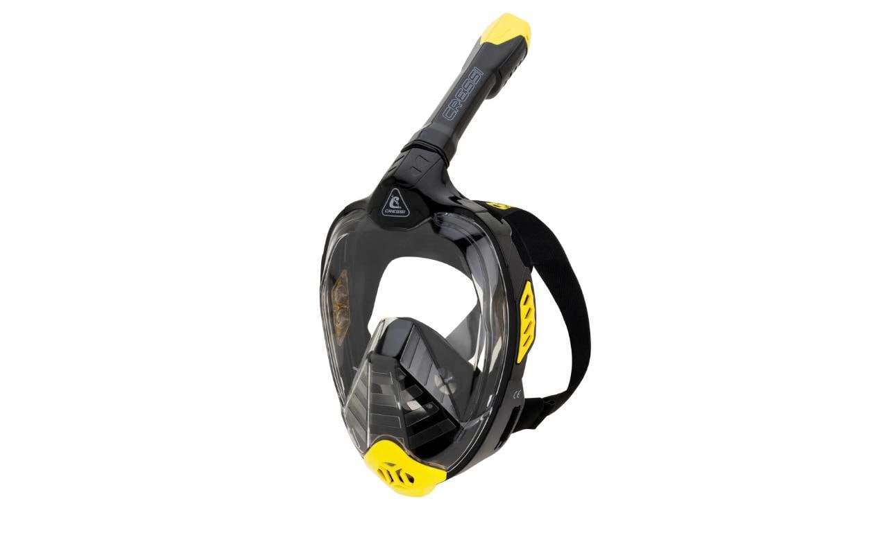 Full Face Mask Bali Schwarz/Gelb L/XLSilikon-Vollgesichtsmaske für Erwachsene