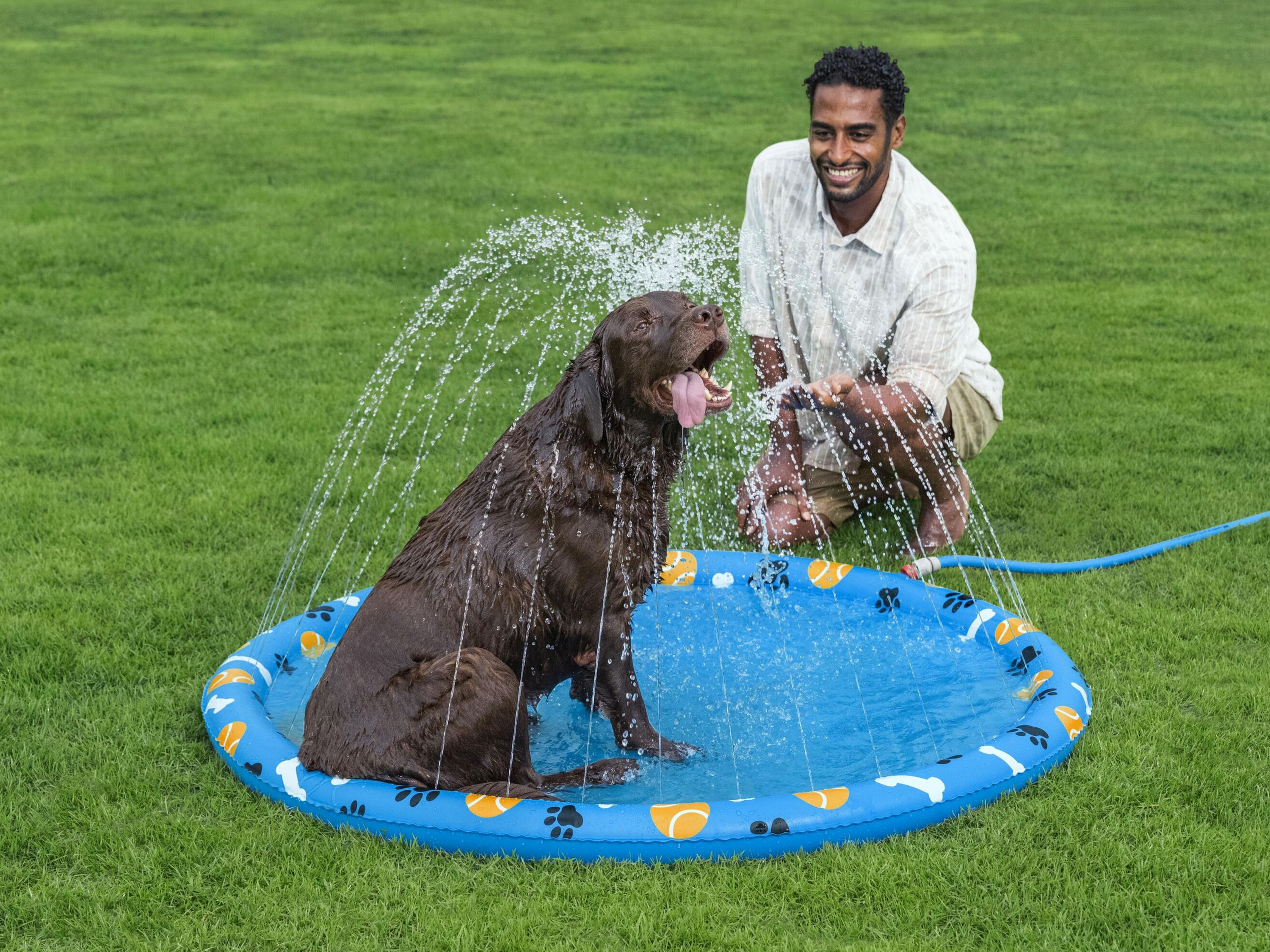 Bestway Hundespielzeug Sprinklermatte Fetchin' Fun 147 cm
