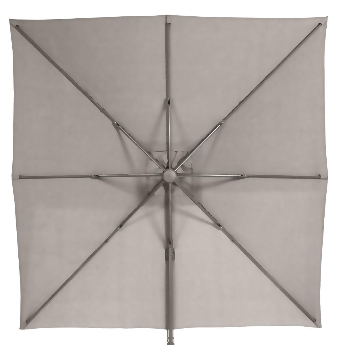 PARASOL DECENTRE ELEA 3X3M TONKA NOIR