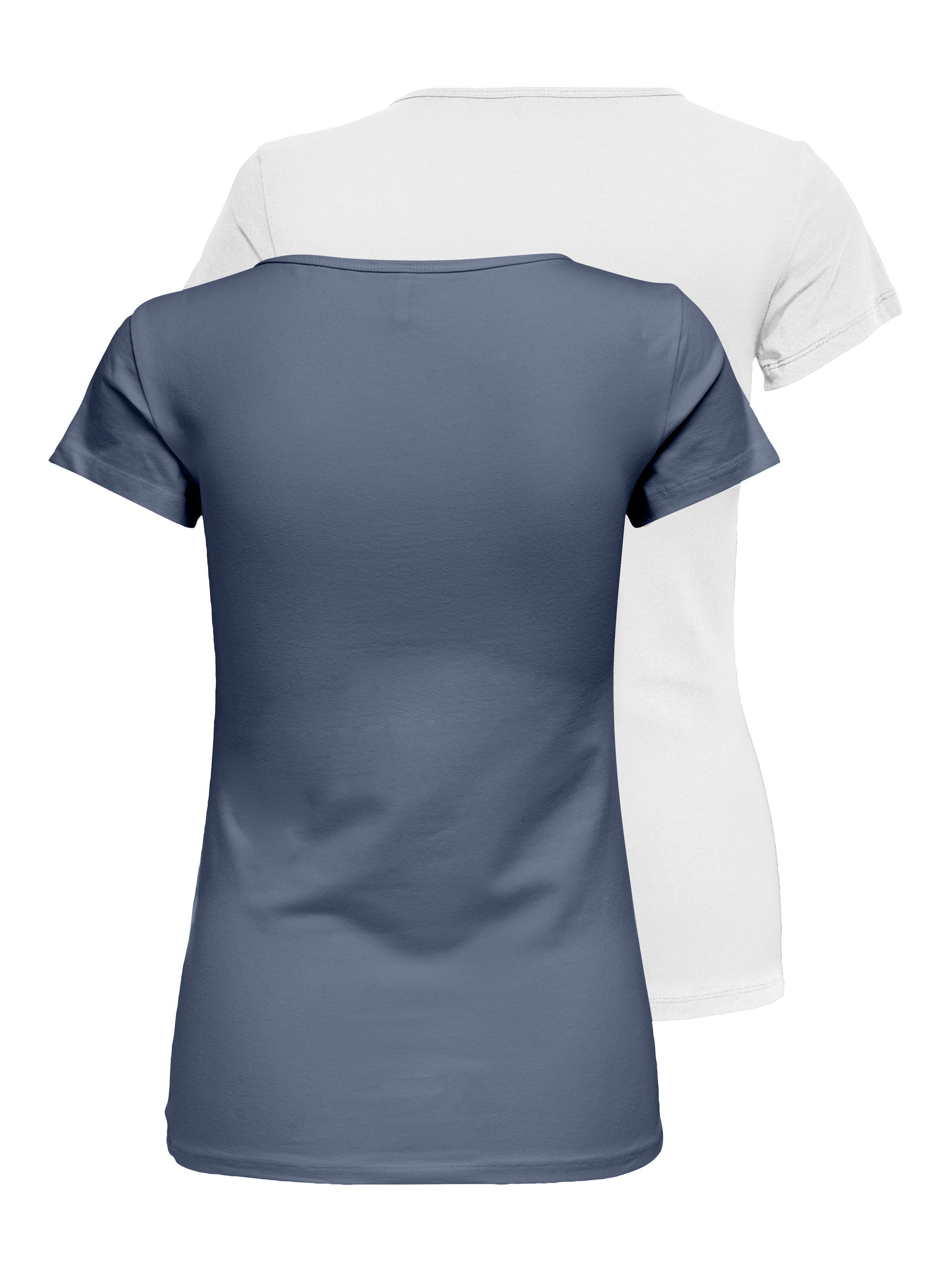 ONLY Rundhalsshirt »ONLLIVELOVE LIFE S/S O-NECK TOP«, 2 Stk.