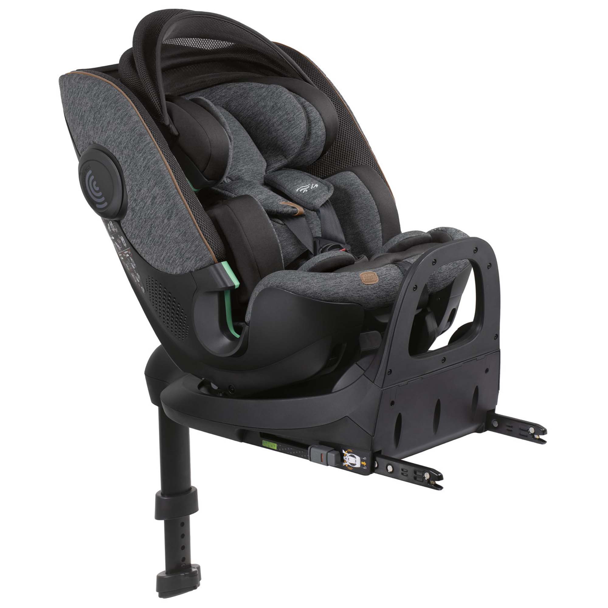 Chicco Bi-Seat I-Size Air 360 incl. isofix base Black Air