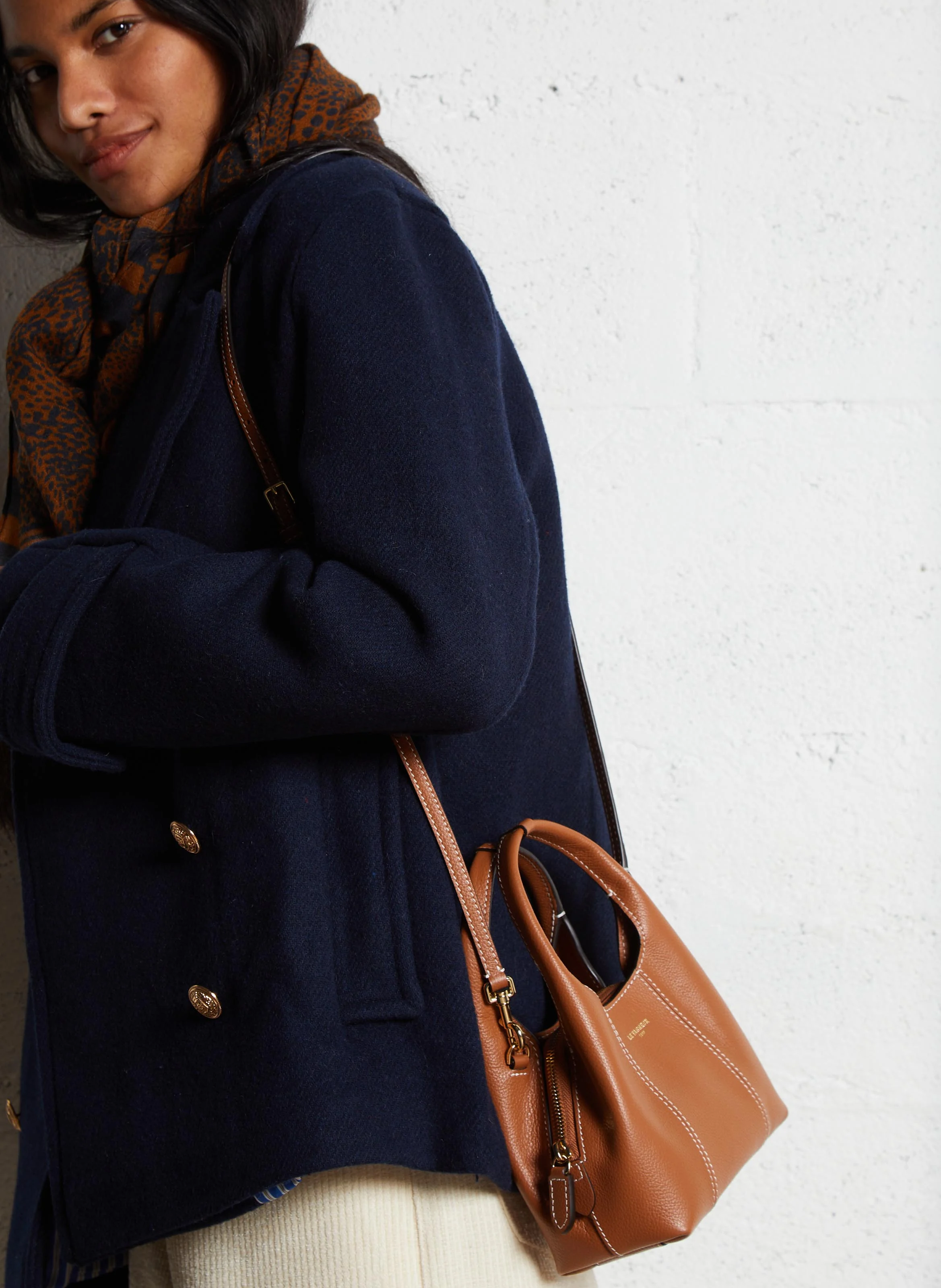 JULIETTE - Mini sac à main en cuir | Marron