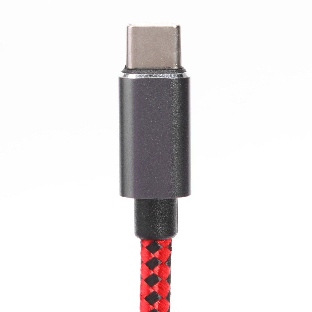 (1.5m) USB C auf Stereo Cinch Audiokabel mit vergoldeten Kontakten - Schwarz / Rot