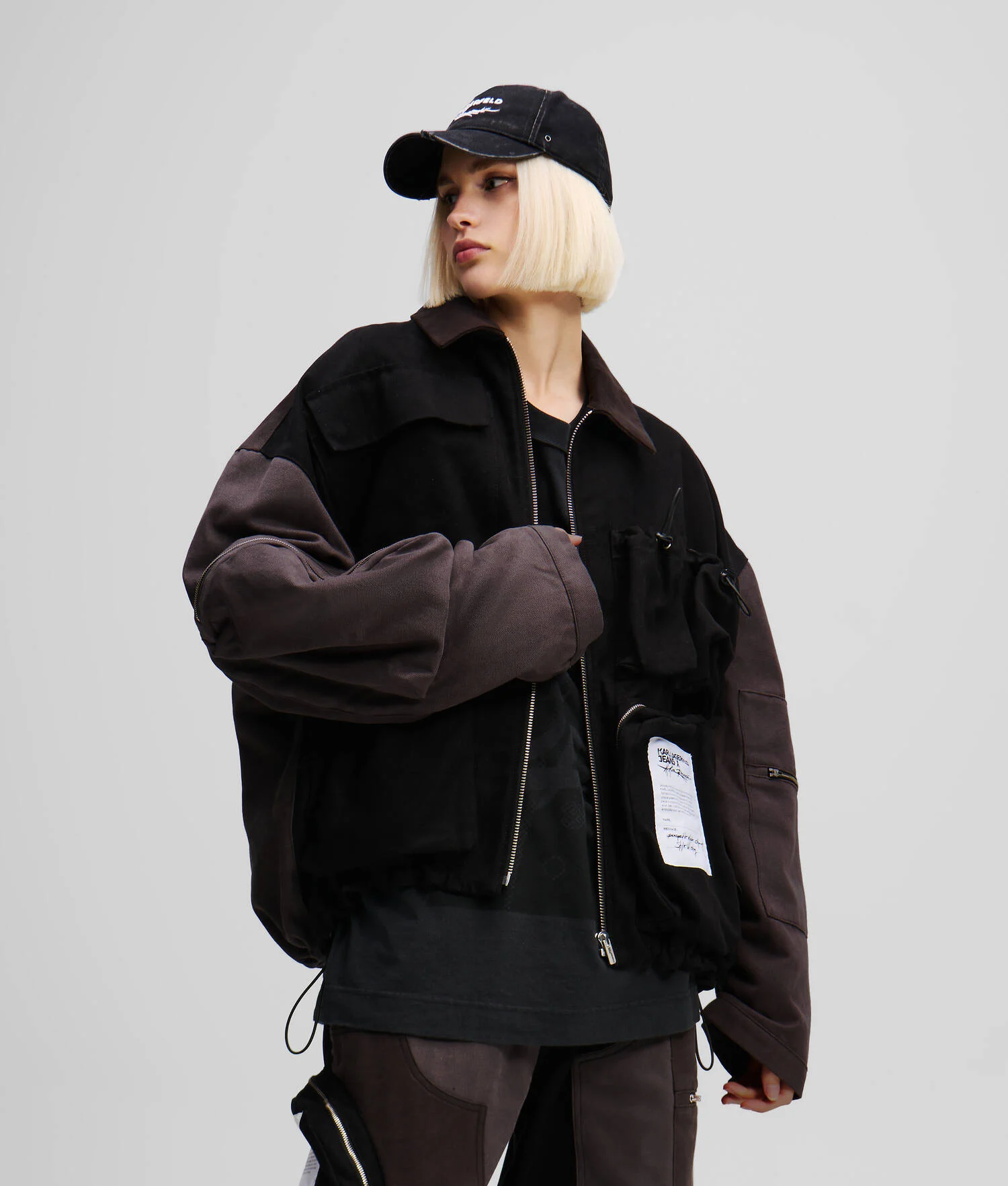 VESTE STYLE UTILITAIRE KLJ X ATELIER RESERVÉ - Noir