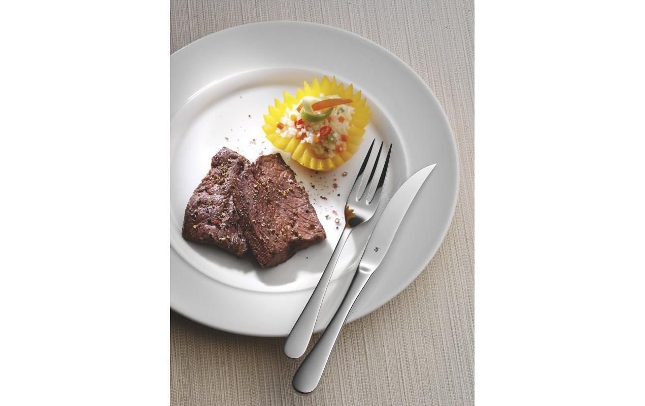 Steakbesteck-Set 12-teilig, Silber12-teiliges Besteck-Set in Holz-Geschenkbox