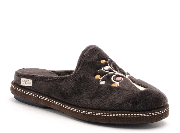La maison de l espadrille chaussons femme 6813 5 marron