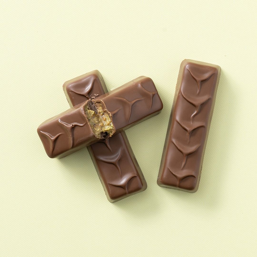 Choc bars pistache/kadayif 3 stuks