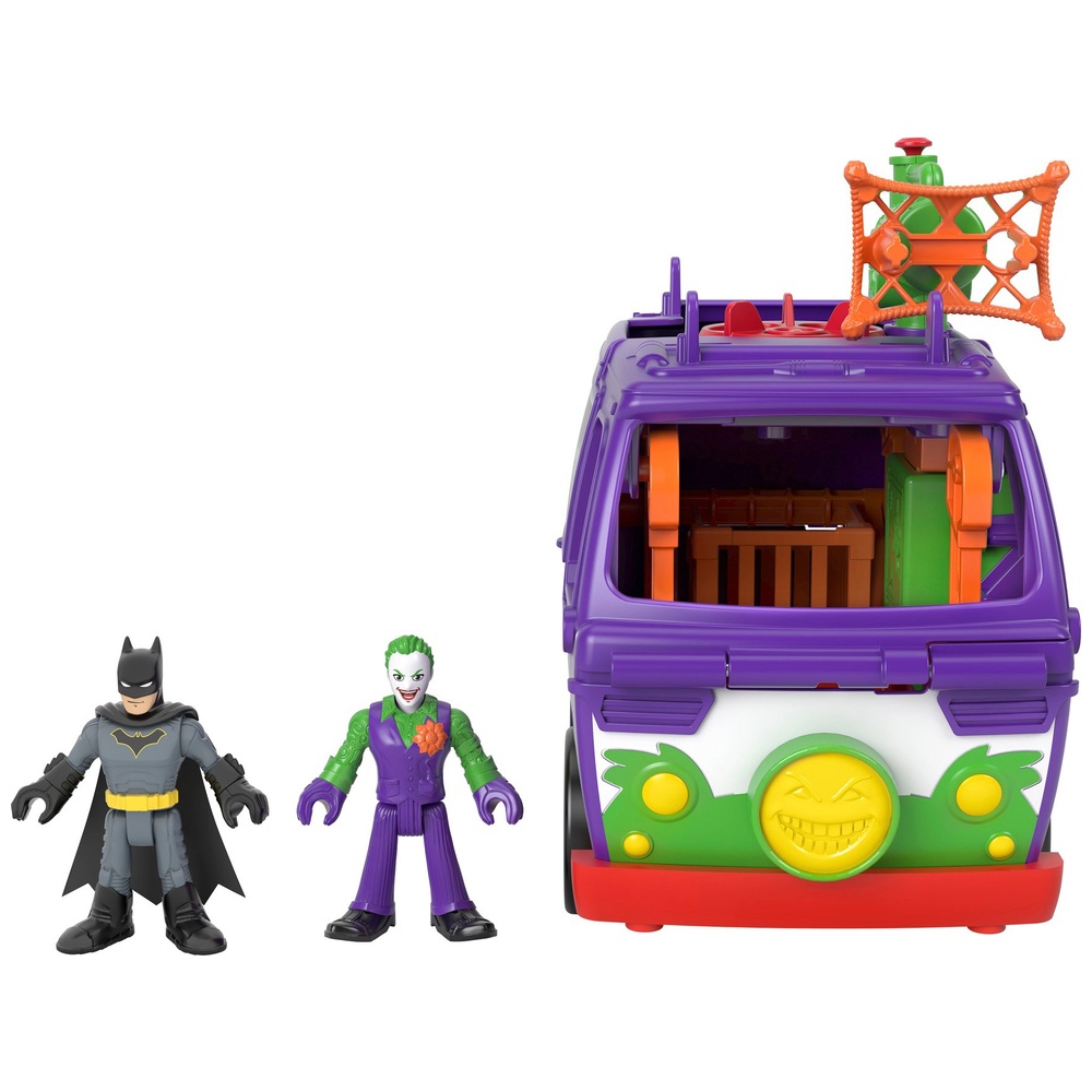 Imaginext DC Super Friends: Joker-Van-Hauptquartier mit Batman- und Joker-Figuren