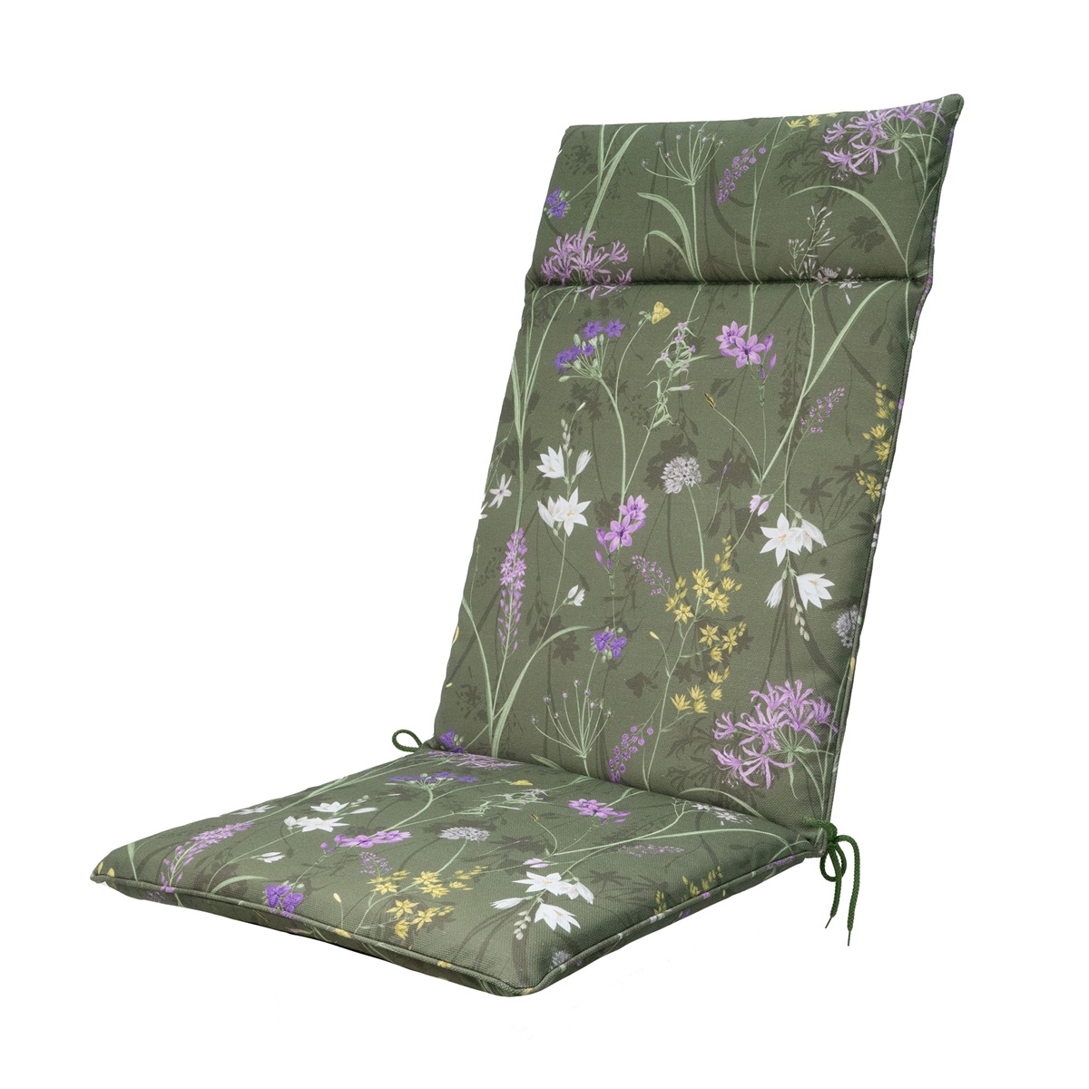 Madison Donna green canvas eco+ Tuinstoelkussen - Set van 4