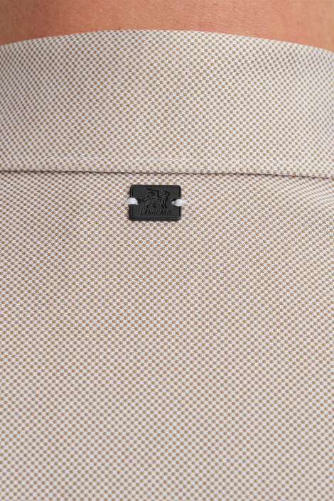 Vanguard beige heren overhemd