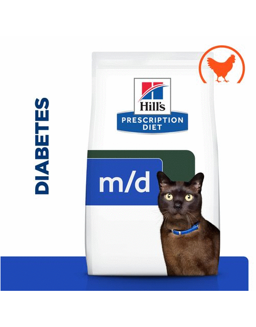 Hill's Prescription Diet M\/D Diabetes\/Weight Management Zak - Kattenvoer - Kip 3 kg