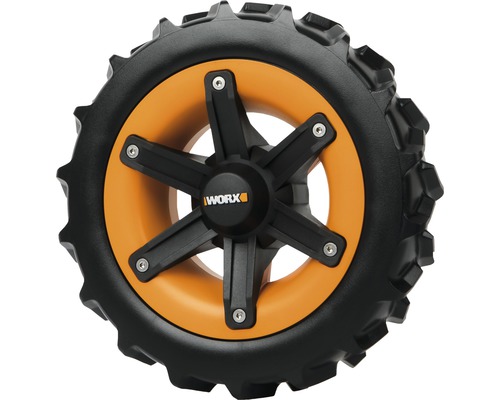 WORX Landroid S & M aandrijfwielen met V-bandprofiel voor een verhoogd klimvermogen tot 44,5%