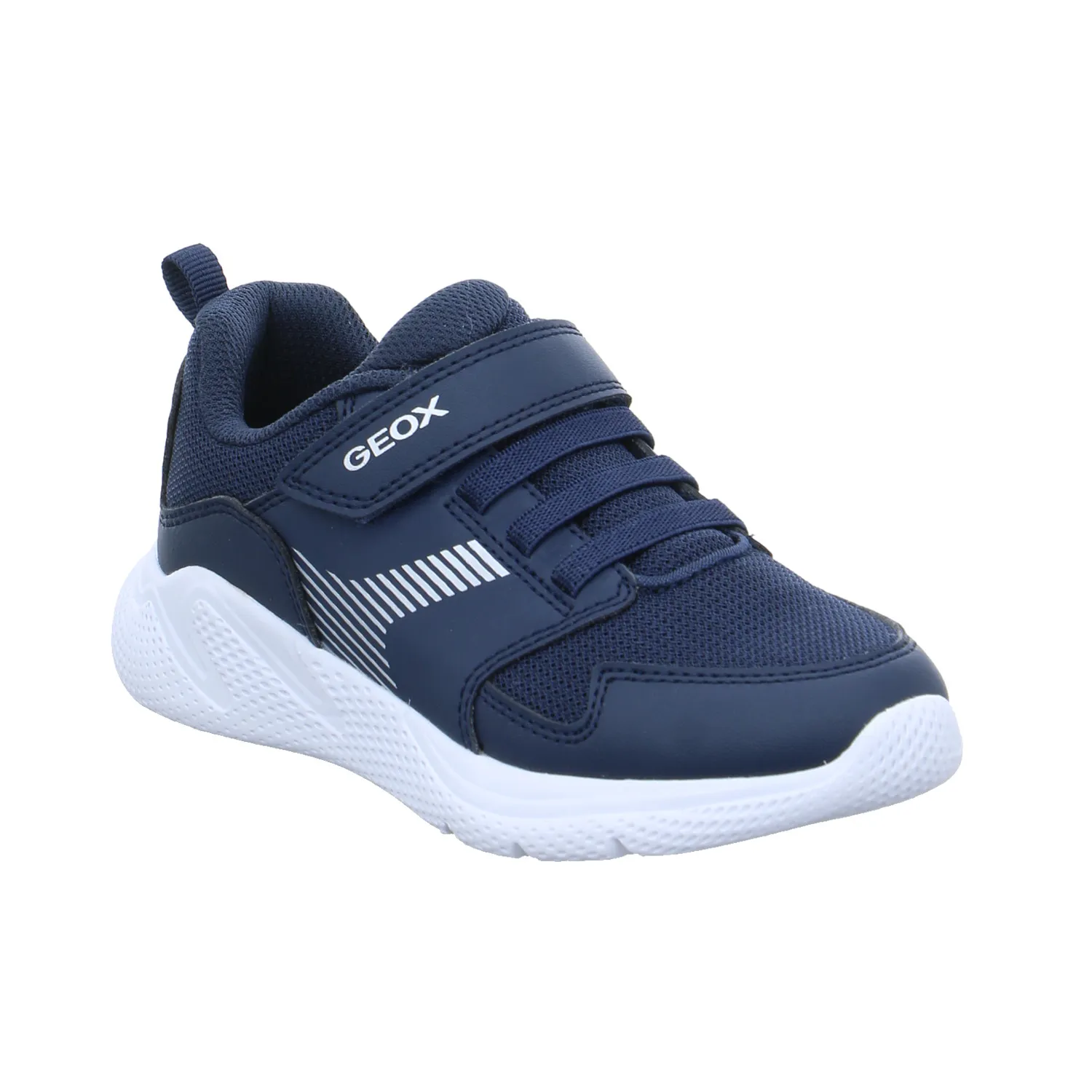 GEOX Kleinkinder-Halbschuh Klett Dunkelblau Textil  Sneaker