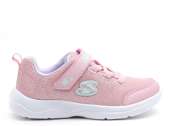Skechers basses enfant 302885n rose