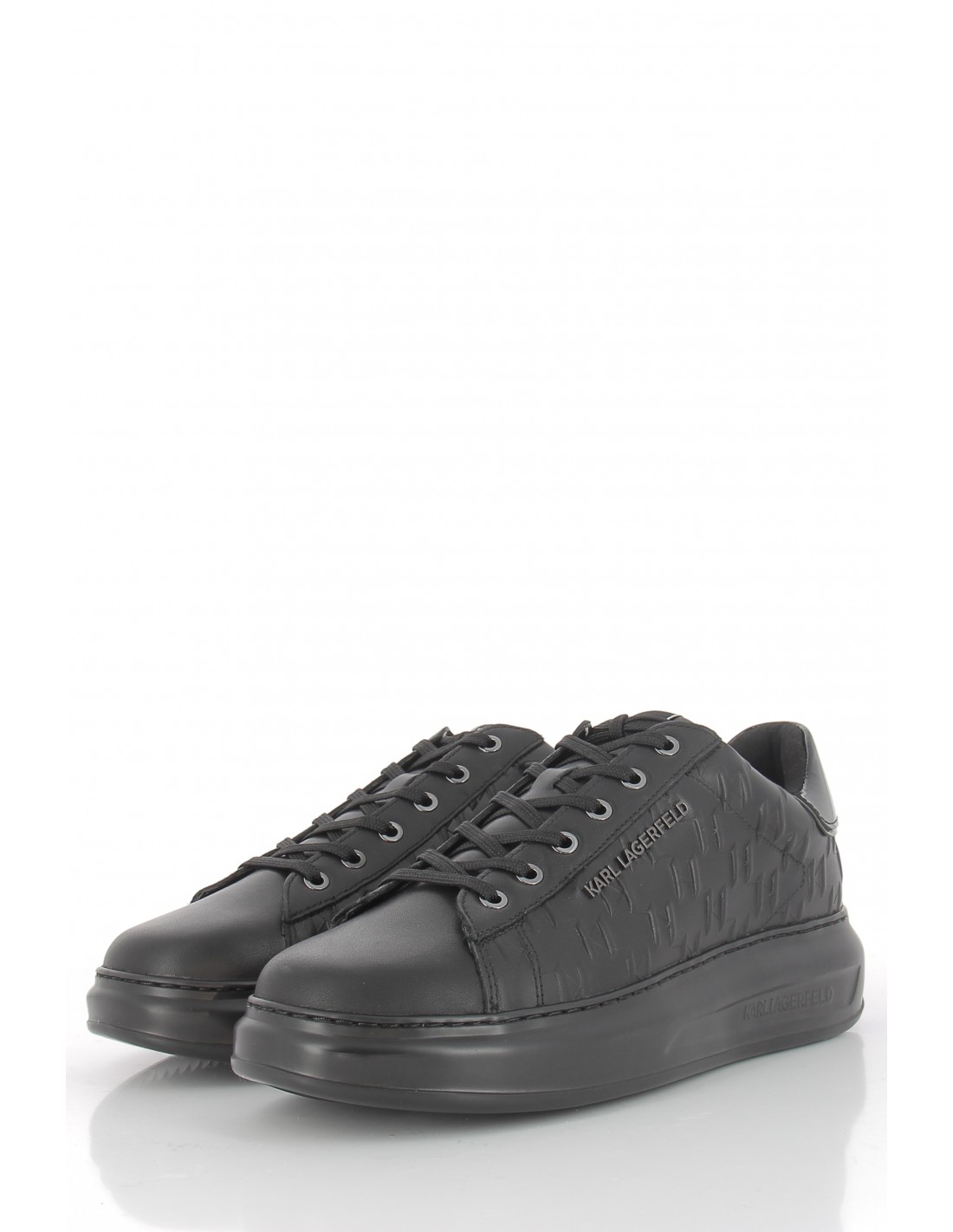 karl lagerfeld baskets de ville homme kapri mens monogram emboss lo cuir noir