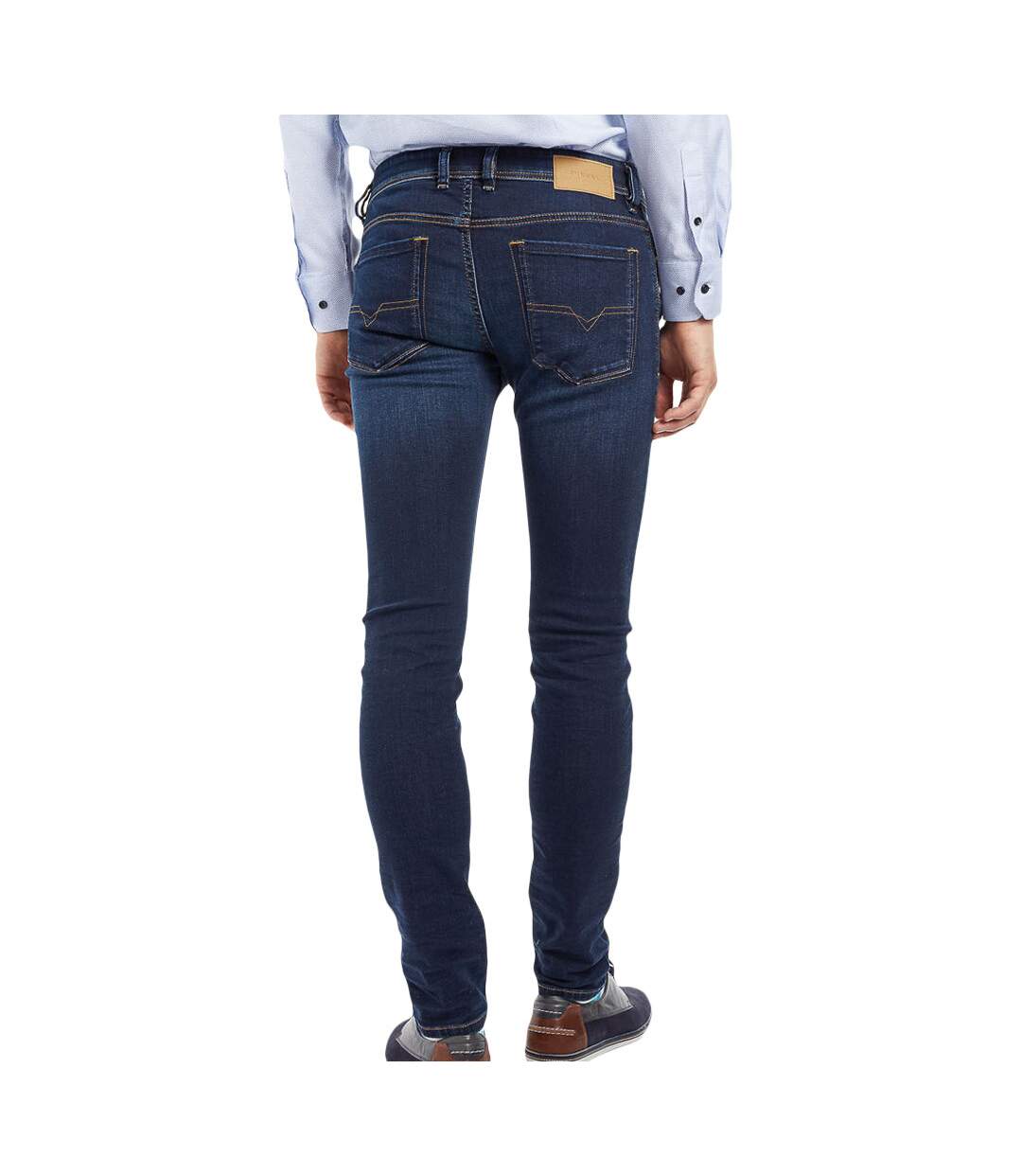 Jean Slim-Skinny Bleu denim Homme Diesel Sleenker