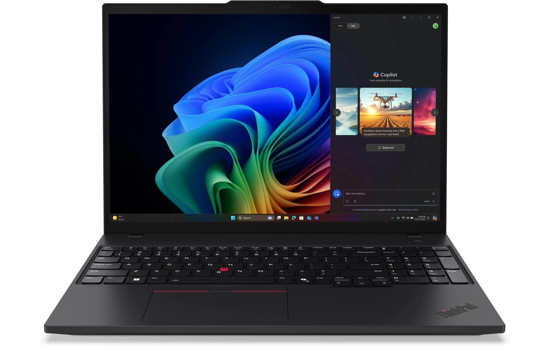 Lenovo Notebook »ThinkPad T16 Gen 4 (AMD) Copilot+ PC« / 16 ″ AMD Ryzen™ AI 5 512 GB SSD