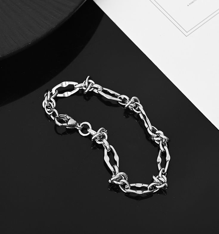 Lilafey - Stalen kettingarmband