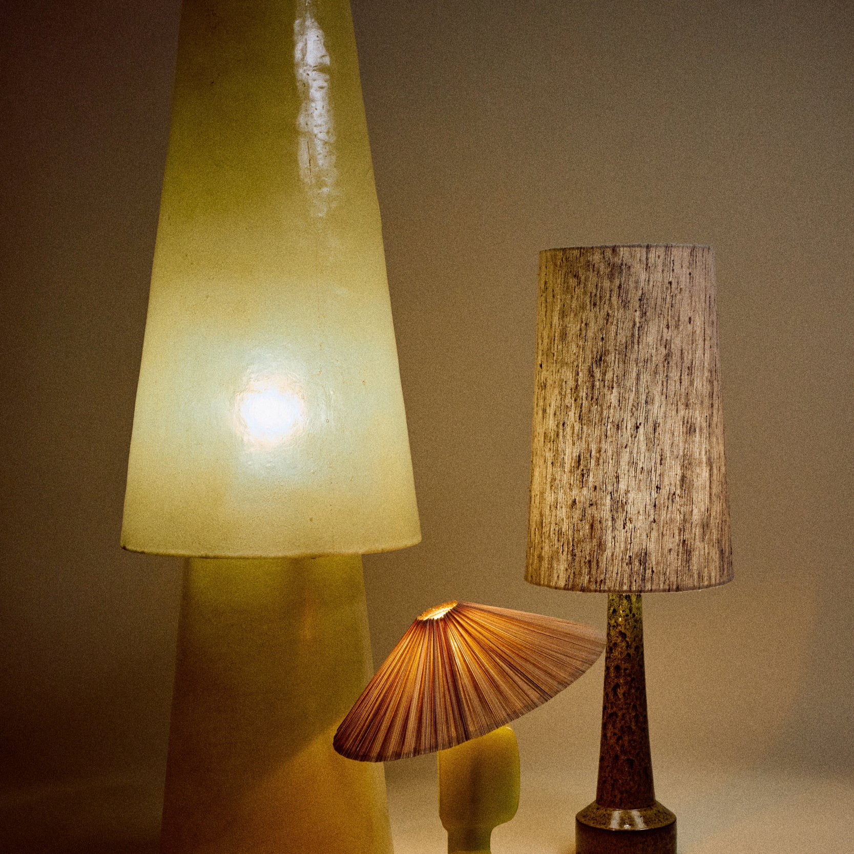 HKliving Plisse Lampenkap - Ivory