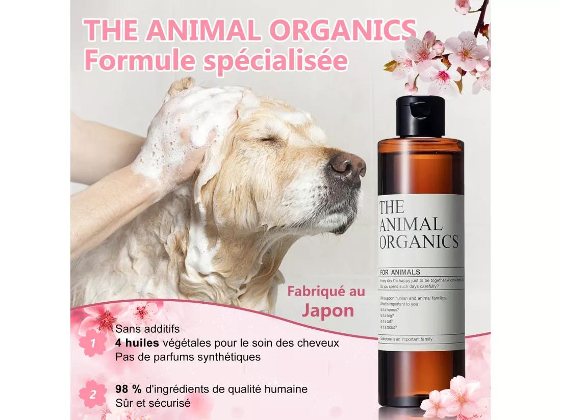 Shampoing chien 250ml,Extrait naturel,Shampoing chien anti odeur Peau sensible,Shampoing Sans additifs,Shampoing Hydratant (Copy)