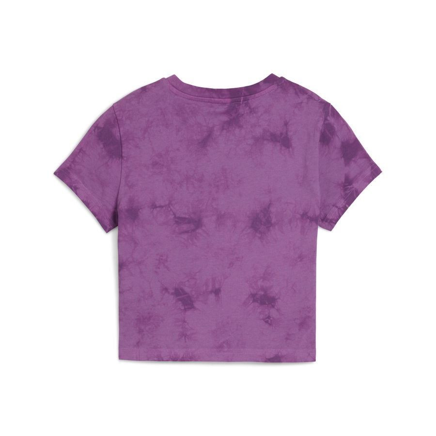 Puma WARDROBE ESS FLORAL PACK Kurzes figurbetontes T-Shirt mit Waschung und Grafik
