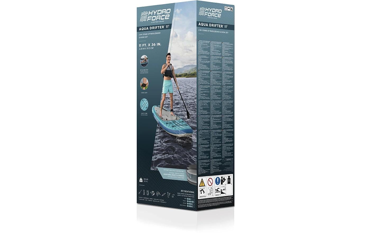 Allround Board-Set Aqua Drifter mit Sitz, 335 cm<br>Allround SUP Board-Set mit Sitz