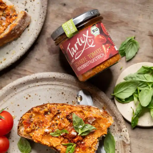 Bio Marktgemüse Brotaufstrich Scharfe Tomate
