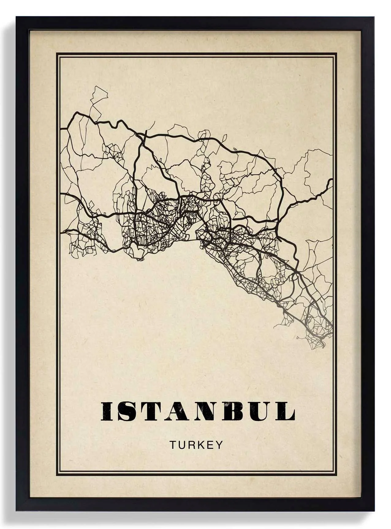 Istanbul Stadt Sepia