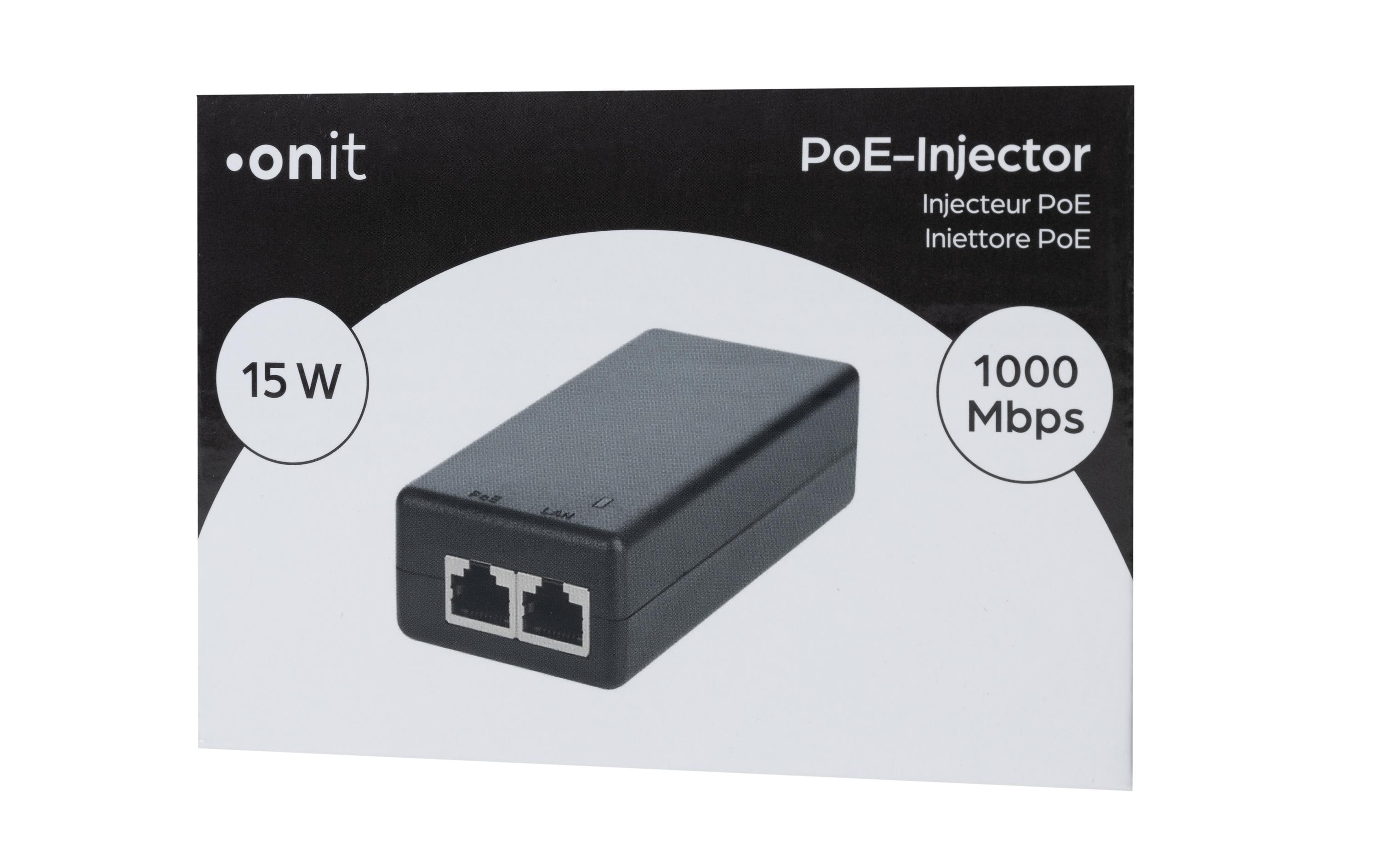 PoE Injector 15 WPower-over-Ethernet-Adapter