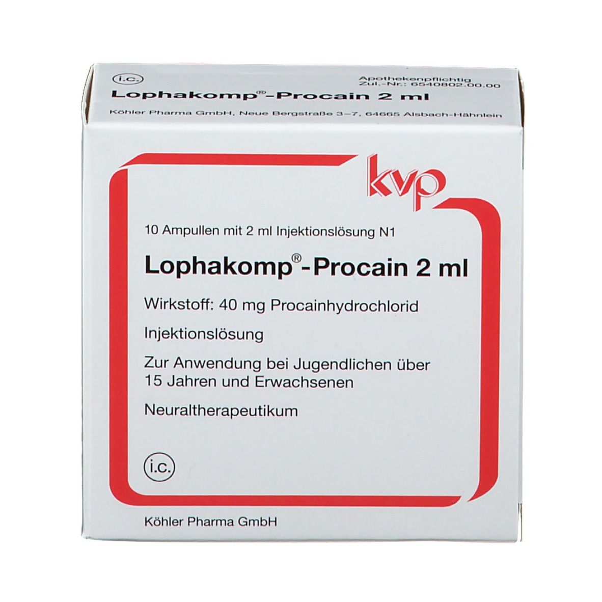 Lophakomp®-Procain 2 ml