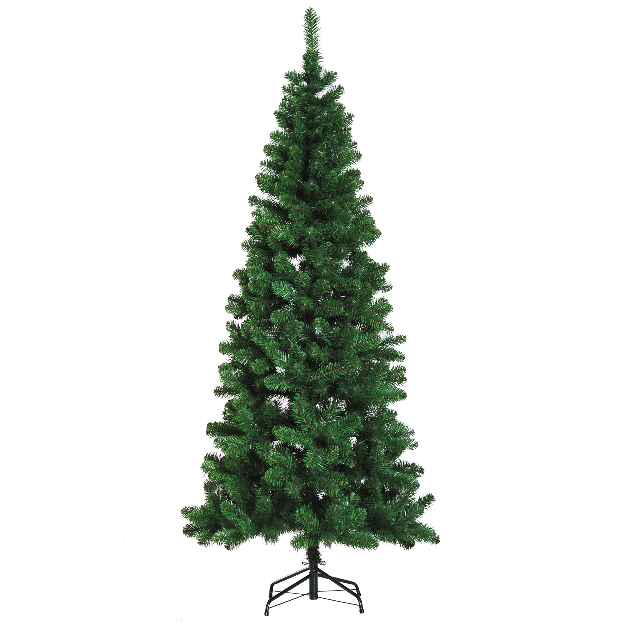 HOMCOM Tannenbaum mit Metallständer grün 81 x 210 cm (ØxH)