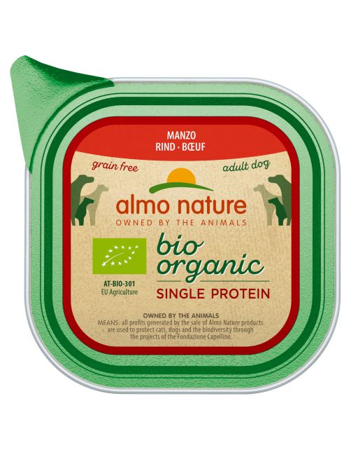 Almo Nature Alu Bio Organic Single Protein 150 g - Hondenvoer