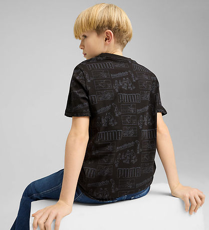 Puma T-Shirt - Mid90s - Schwarz m. Print