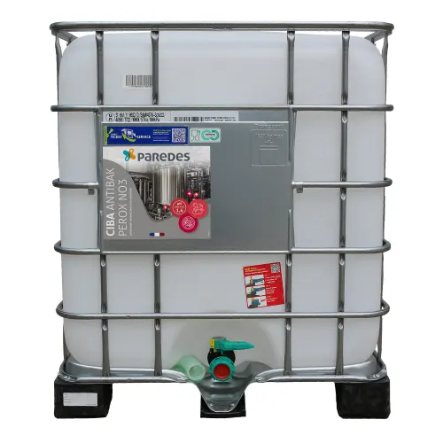 Détartrant désinfectant non moussant Paredes CIBA ANTIBAK PEROX NO3 conteneur de 1000kg