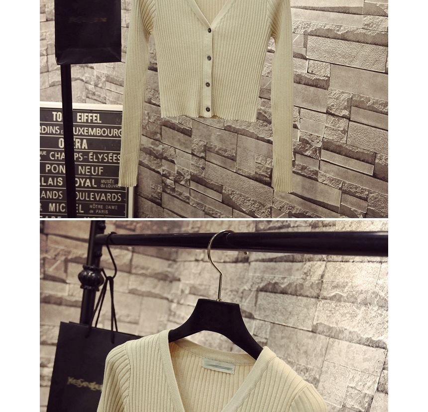 Yupina - Cropped geribbeld vest