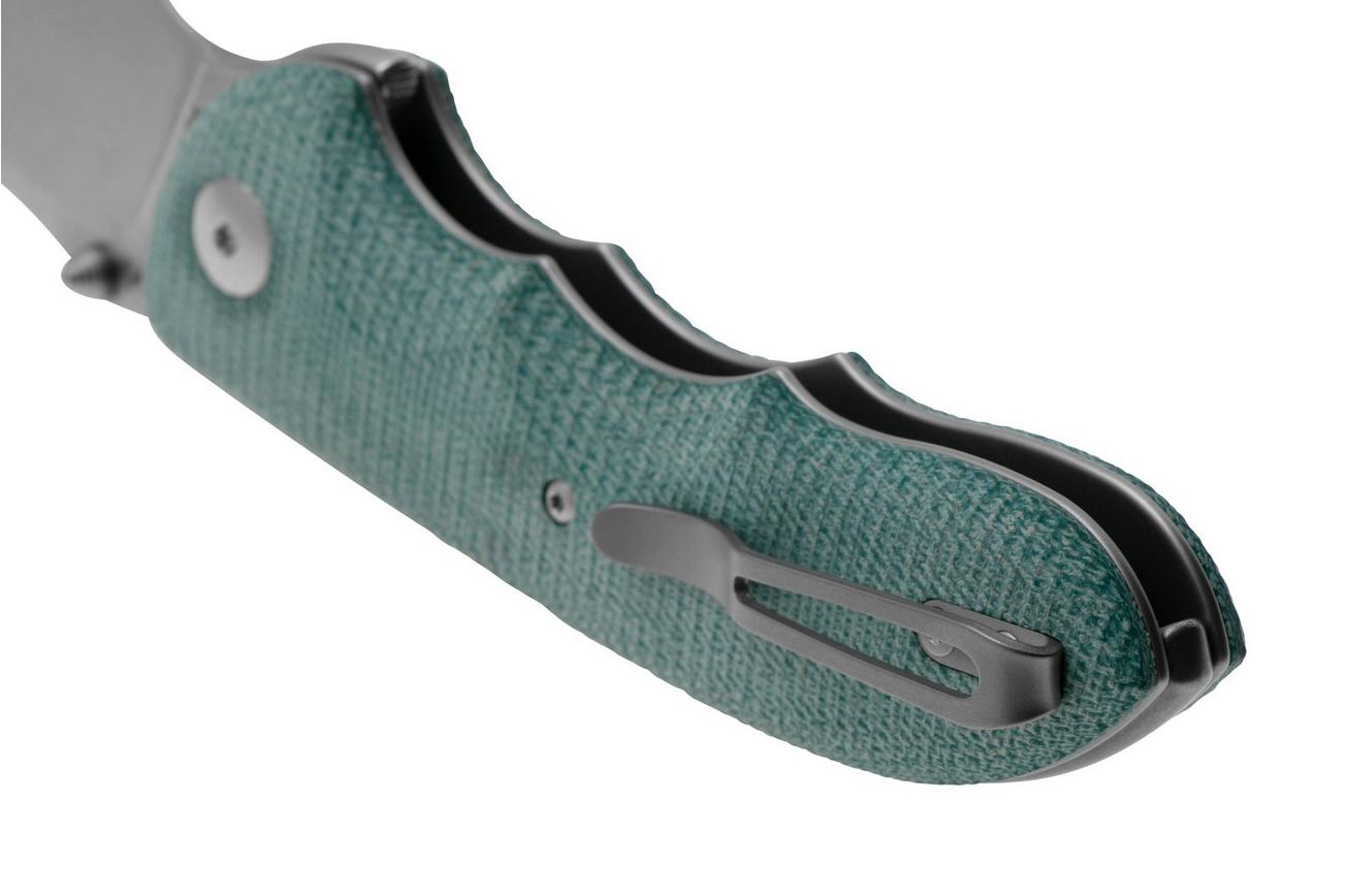 Viper Moon V6010TE MagnaCut, Teal Canvas Micarta, zakmes