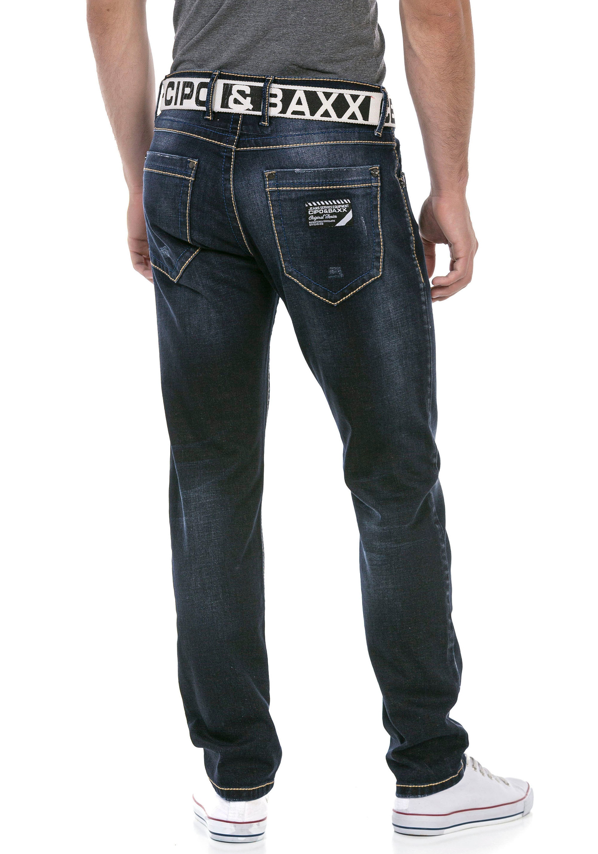 Cipo & Baxx Regular-fit-Jeans , mit markanter Waschung