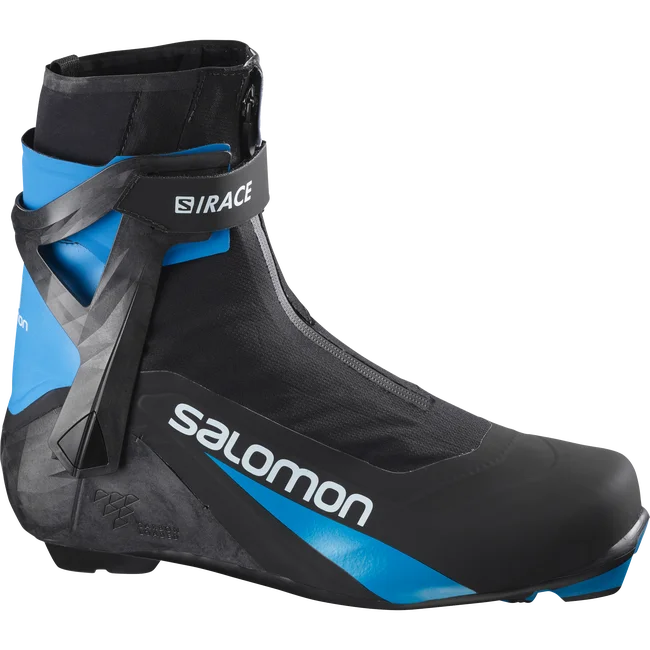 S/RACE CARBON SKATE  Chaussures de ski nordique skating unisexe Black/ProcessBlue