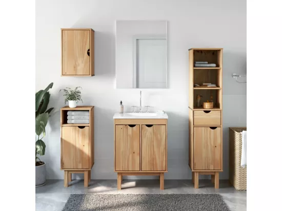 Ensemble de meubles salle de bain 4 pcs OTTA bois de pin massif