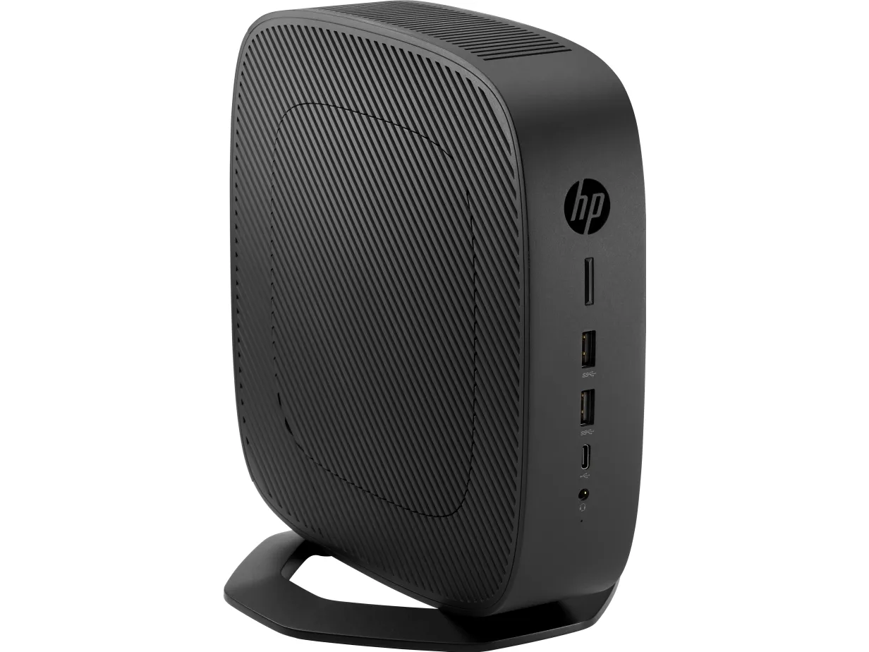 HP t740 - Tynd klient - SFF - 1 x Ryzen Embedded V1756B / op til 3.6 GHz - RAM 8 GB - flash 32 GB - Radeon Vega 8 - Gigabit Ethernet - Windows 10 IoT Enterprise for Thin Clients 64-bit - skærm: ingen
