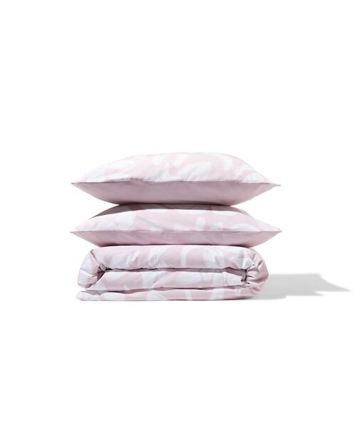 housse de couette en coton doux 240x200/220 fleurs lilas